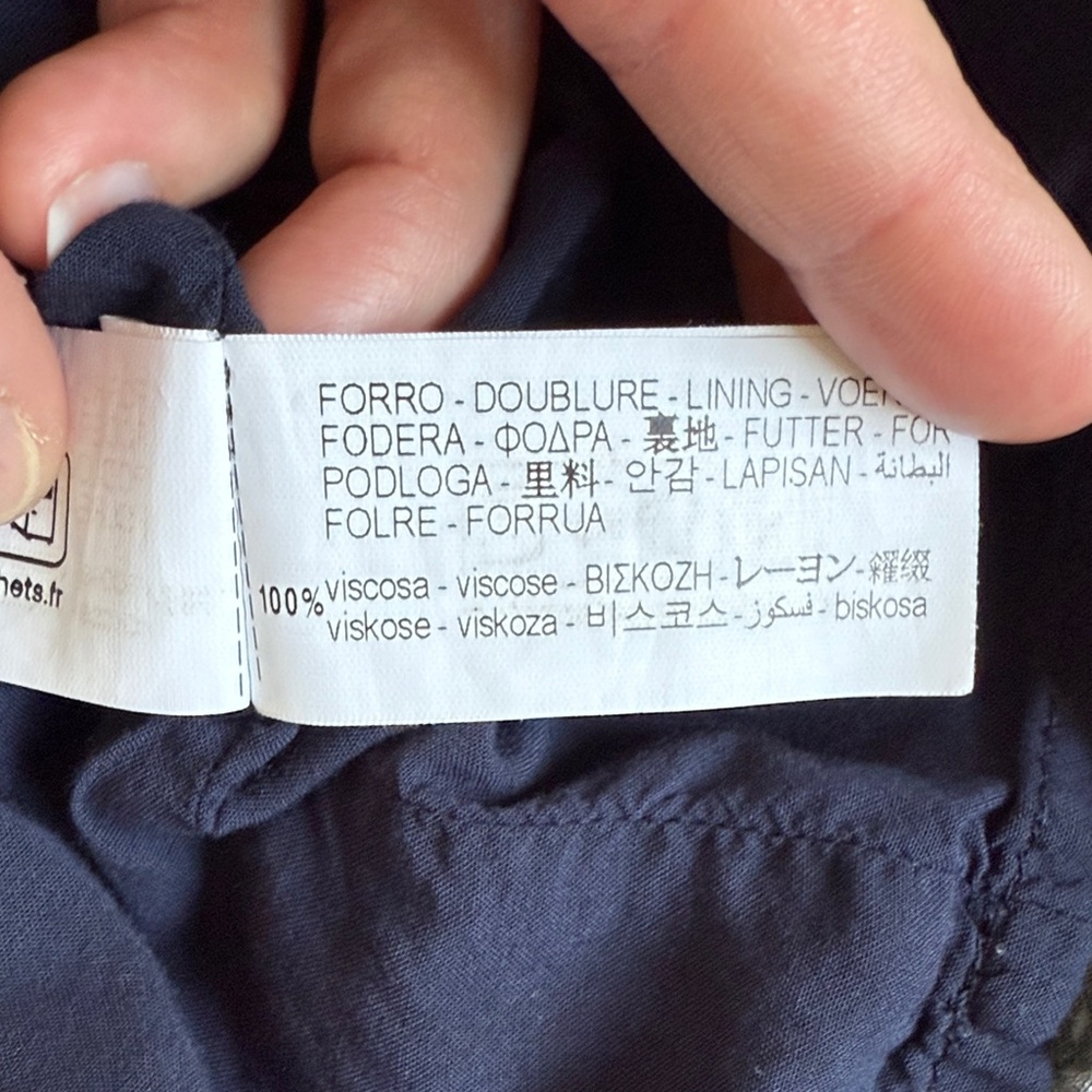 5/$25: Zara Dark Blue Floral Kids Dress - Picture 4 of 6